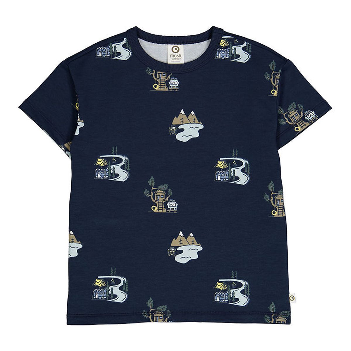 Müsli T-shirt - Camp - Night Blue/Balsam Blue/Cashew