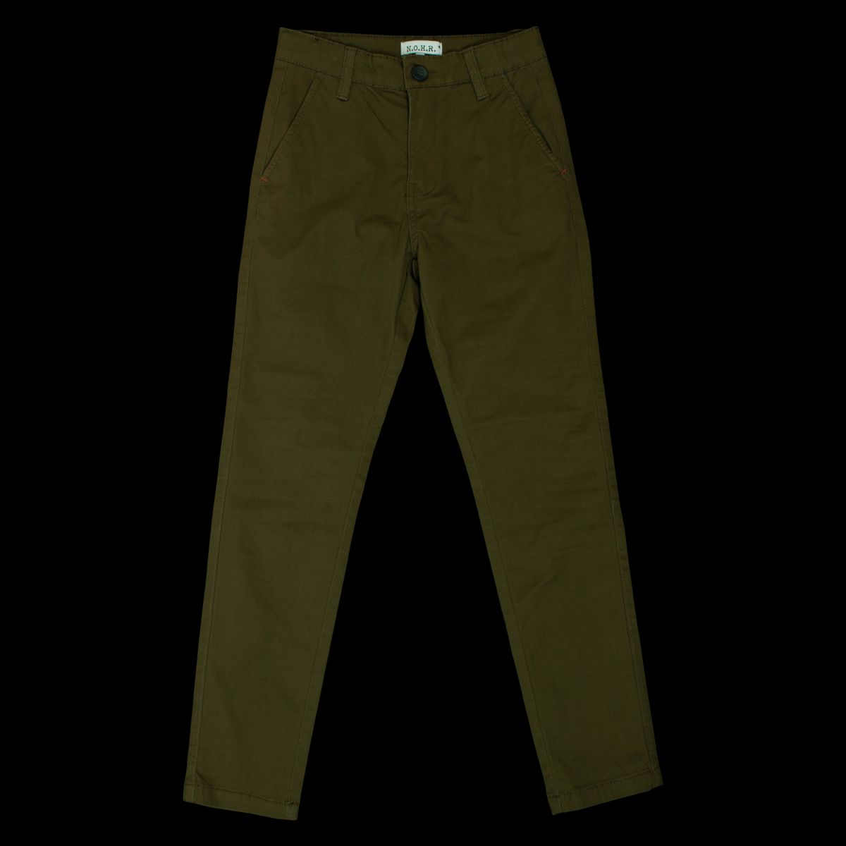 N.O.H.R. Barca Drenge Chinos - Army - 140