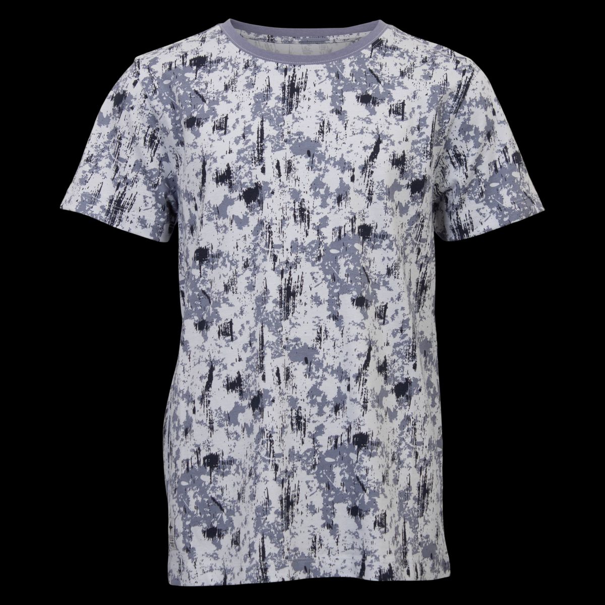 N.O.H.R. Doka Drenge T-shirt - P1 AOP Camou Blue - 134/140