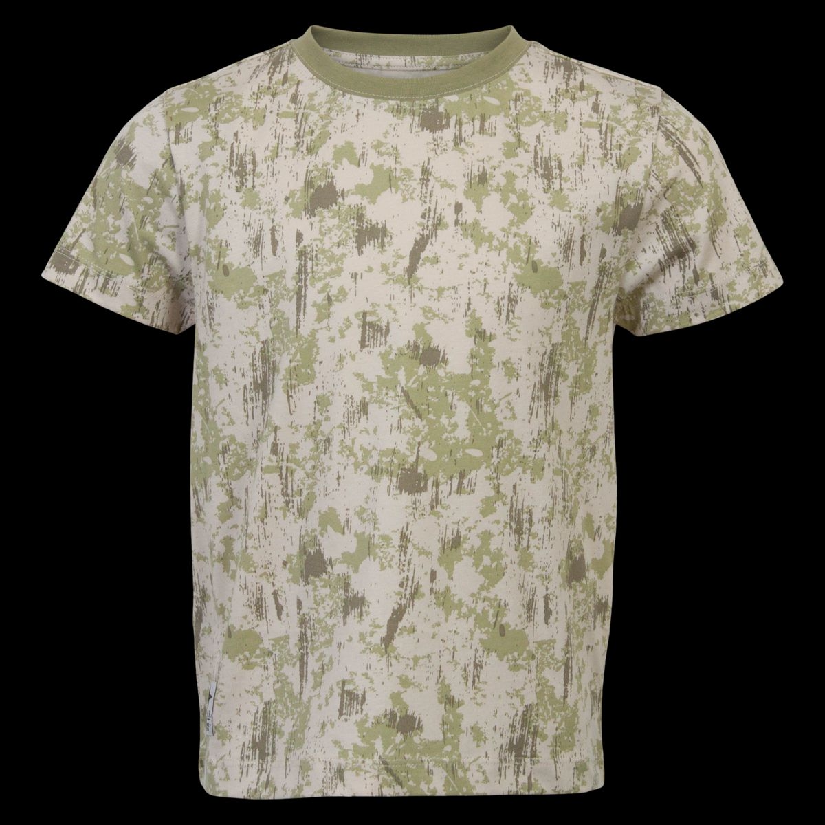 N.O.H.R. Doka Drenge T-shirt - P2 AOP Camou Olive - 110/116