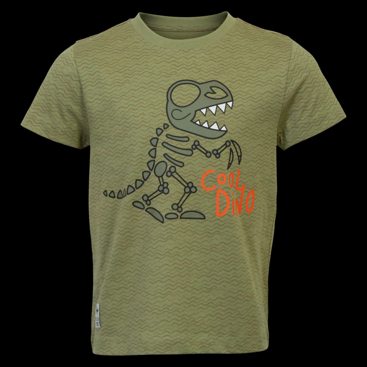 N.O.H.R. Doka Drenge T-shirt - P4 AOP Wave Olive - 110/116