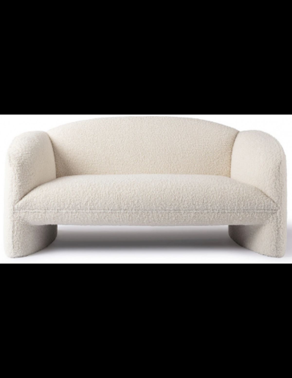 NACHII 2-Personers sofa i plys polyester B174 cm - Beige