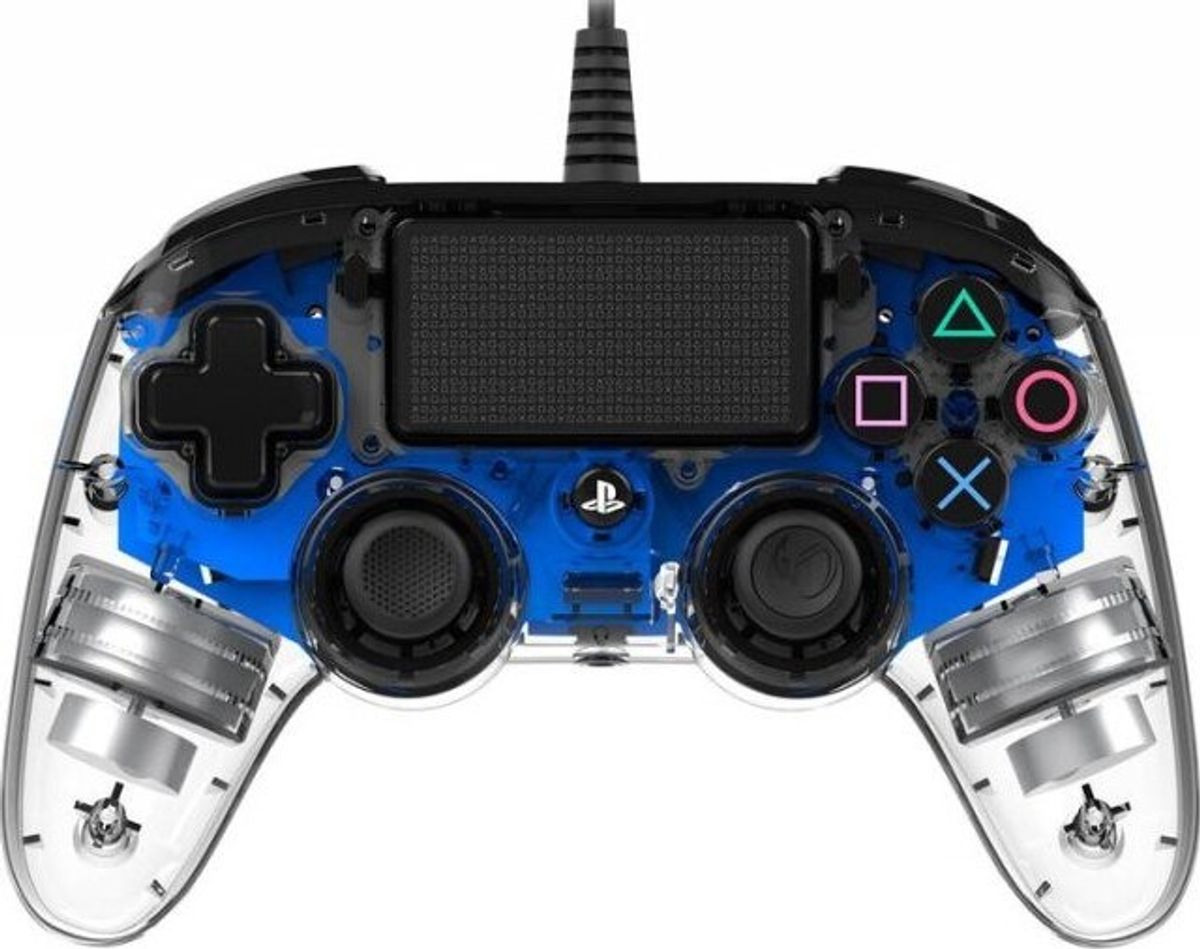 Nacon Compact Ps4 Controller Med Led Lys - Blå