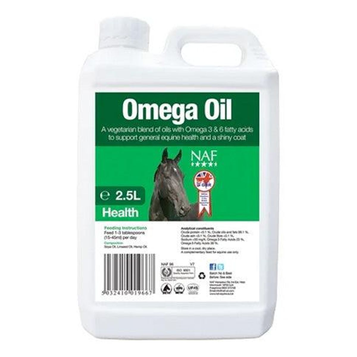 NAF Omega Olie - 2,5 liter