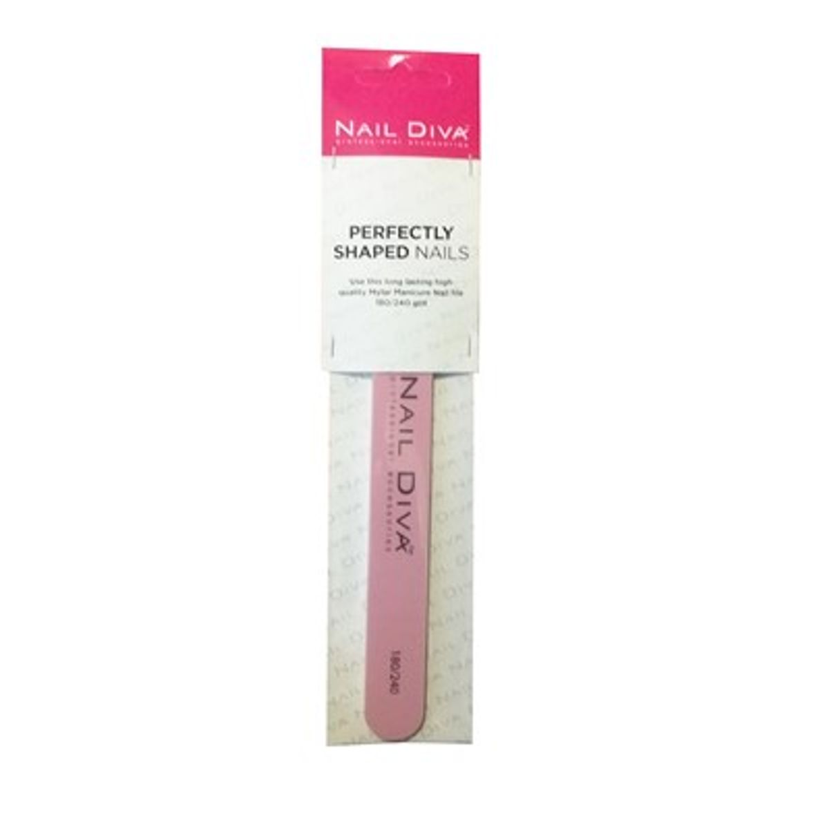 Nail Diva, Mylar Pink Neglefil, 180/240