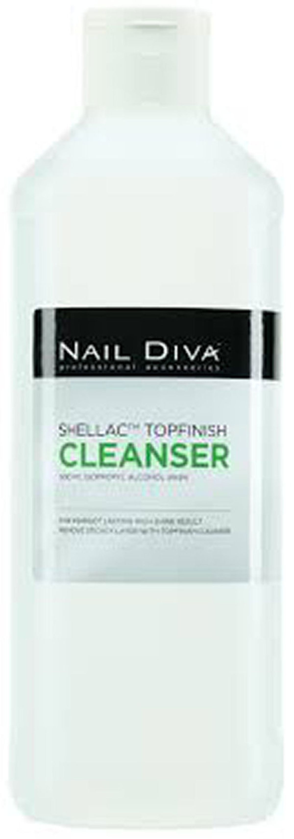 Nail diva topfinish cleanser gel & shellac stickey layer removal 500ml