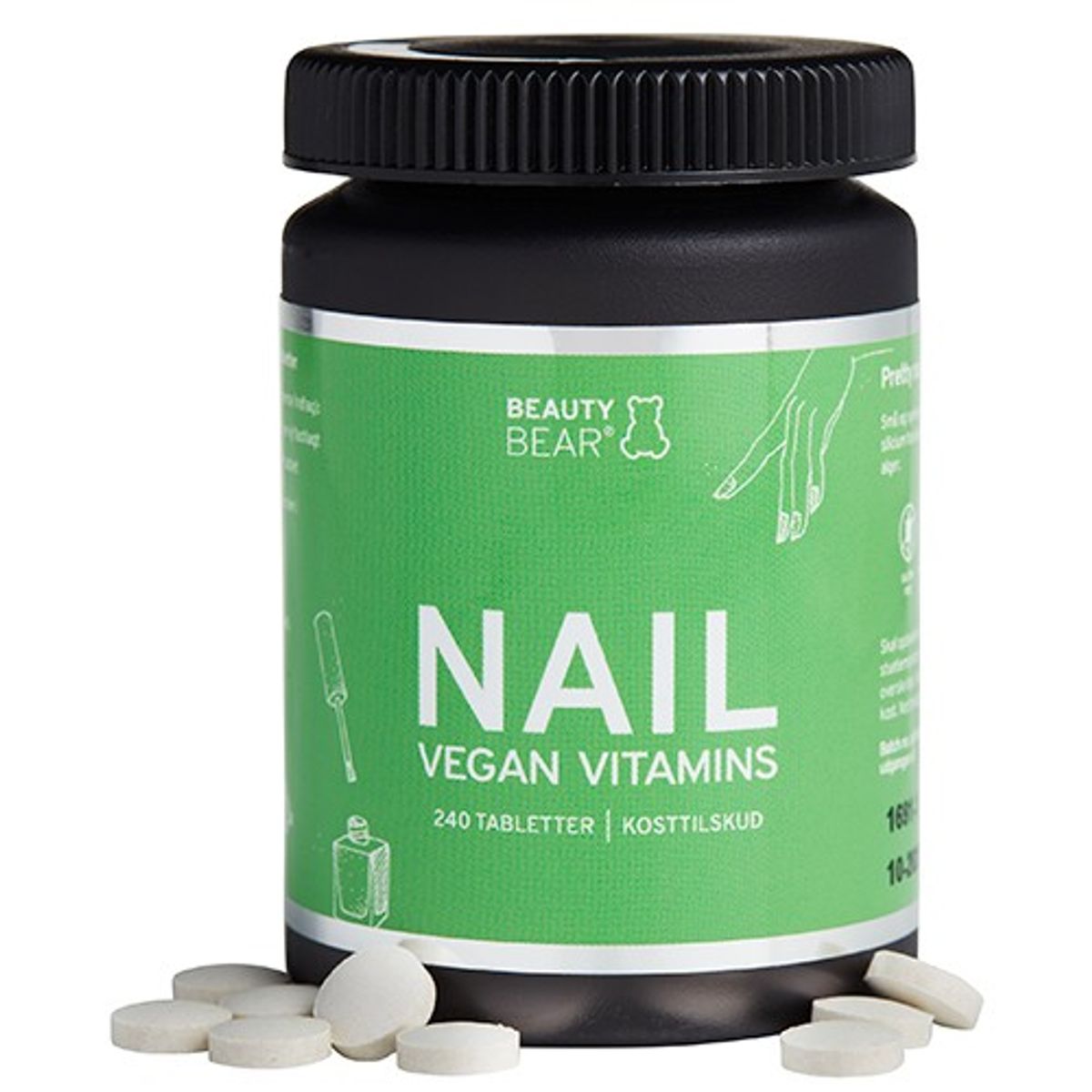 NAIL vitamin tabletter - 240 tabletter - Berthelsen Beauty Bear