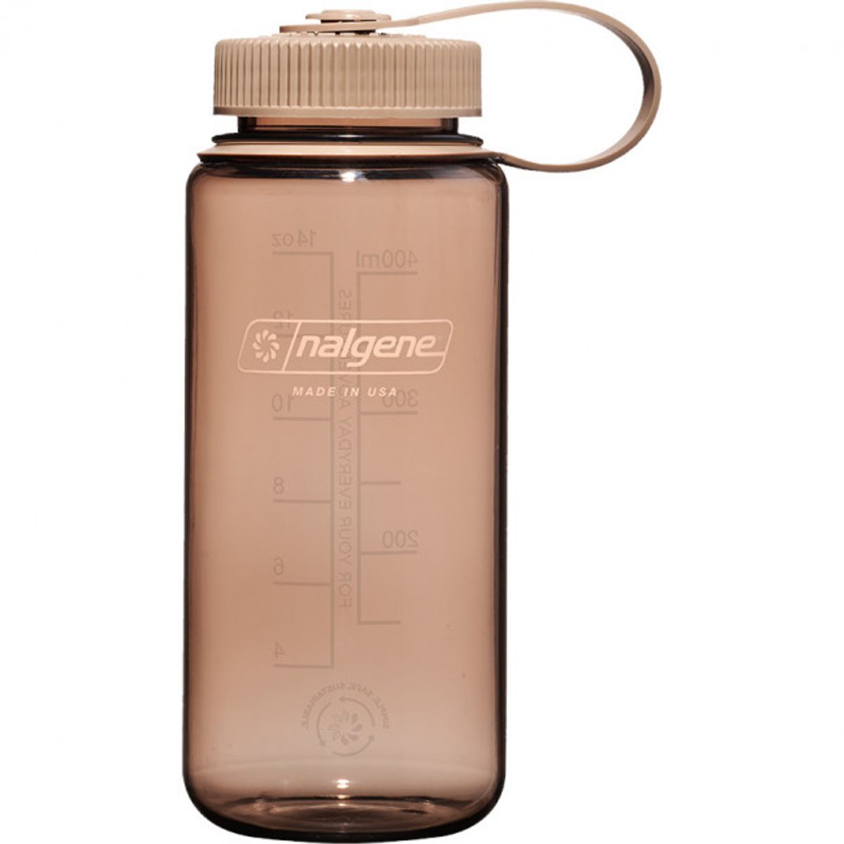 Nalgene wide mouth sustain, drikkedunk, 500 ml, mokka