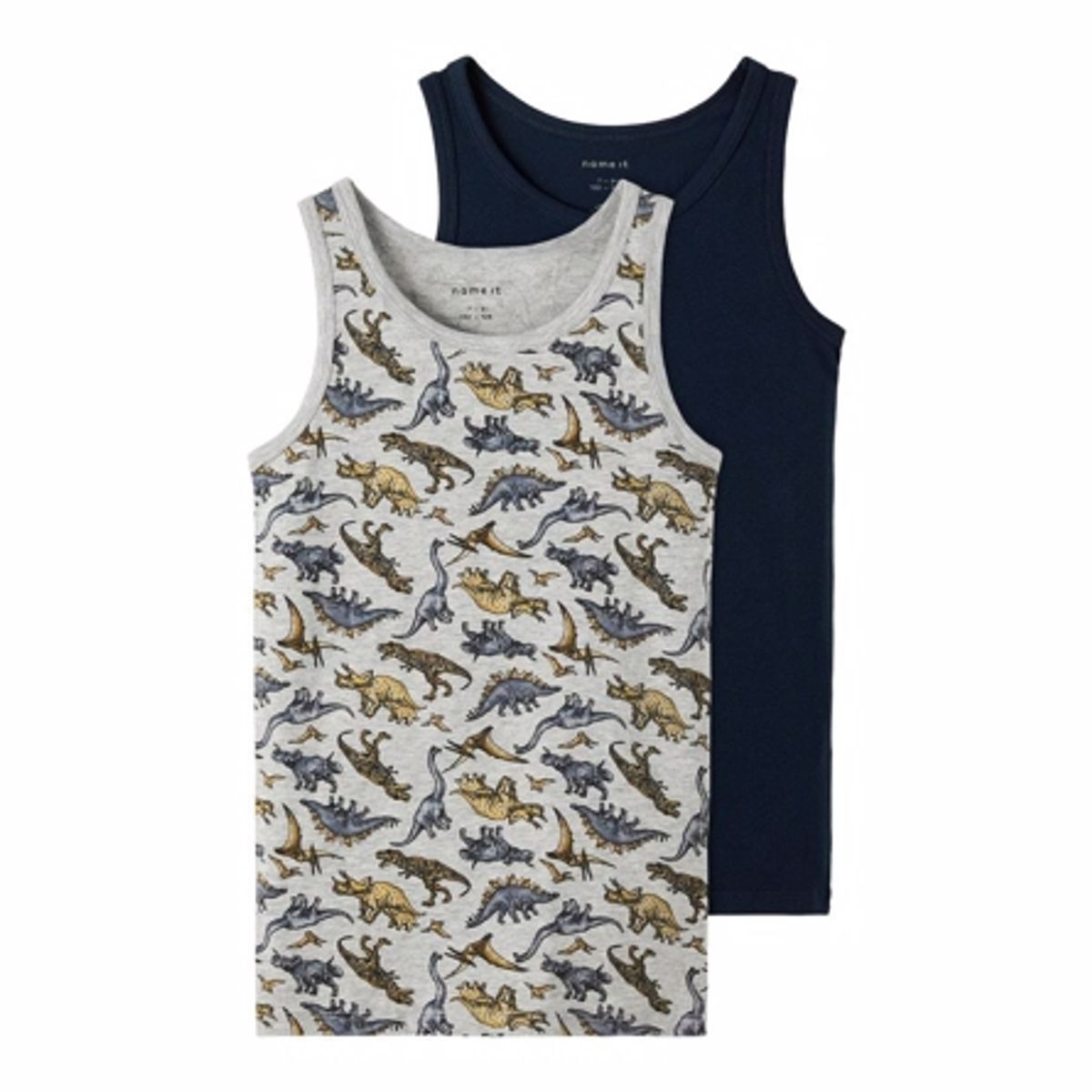 NAME IT 2-Pak Basis Tanktops Dino