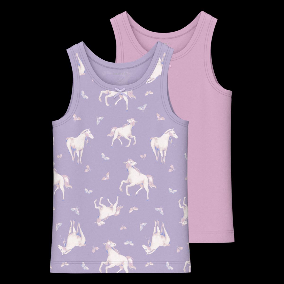 NAME IT 2-Pak Tanktops Pastel Lilac Horse