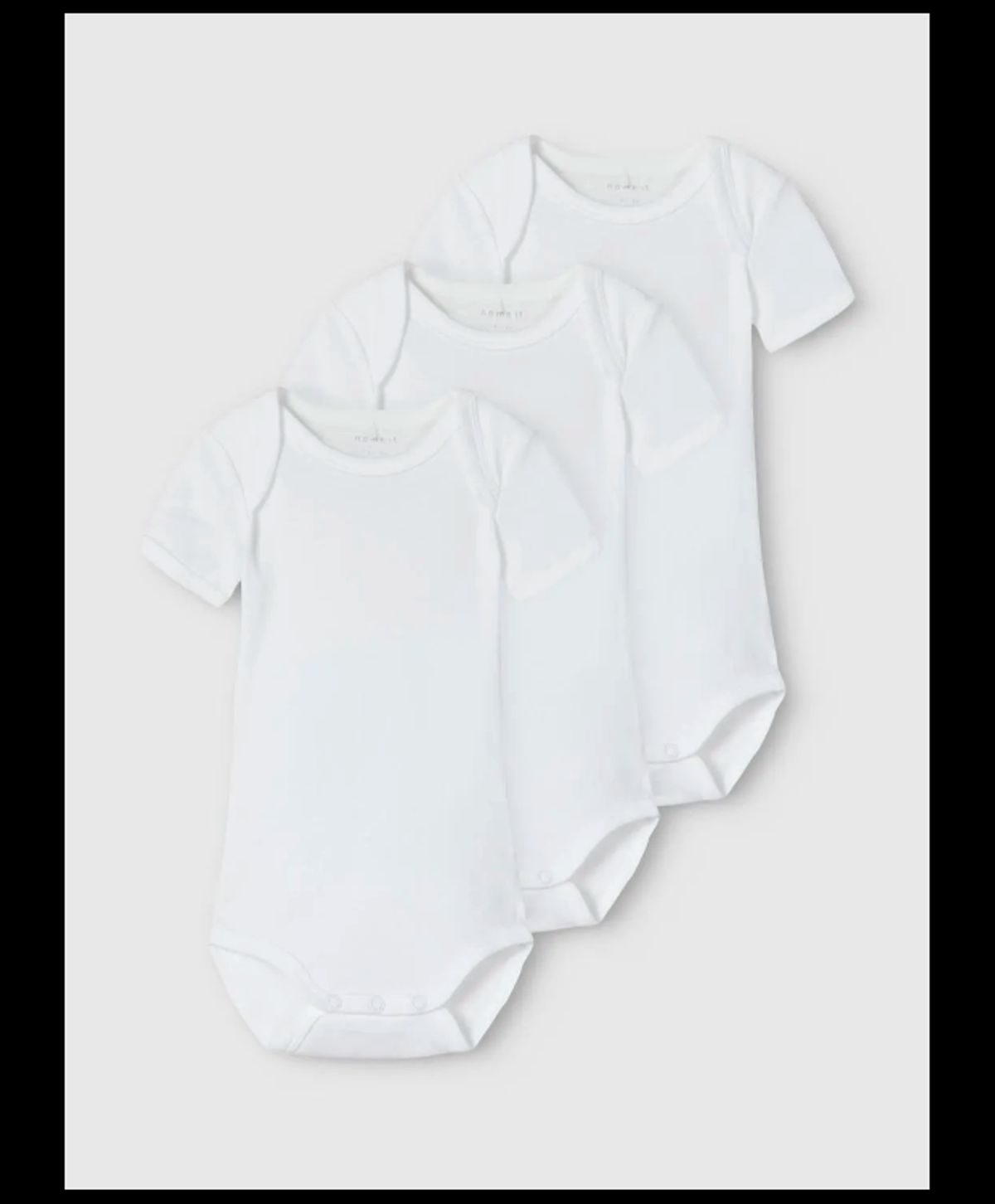 Name It 3pak Bodystockings i hvid til baby