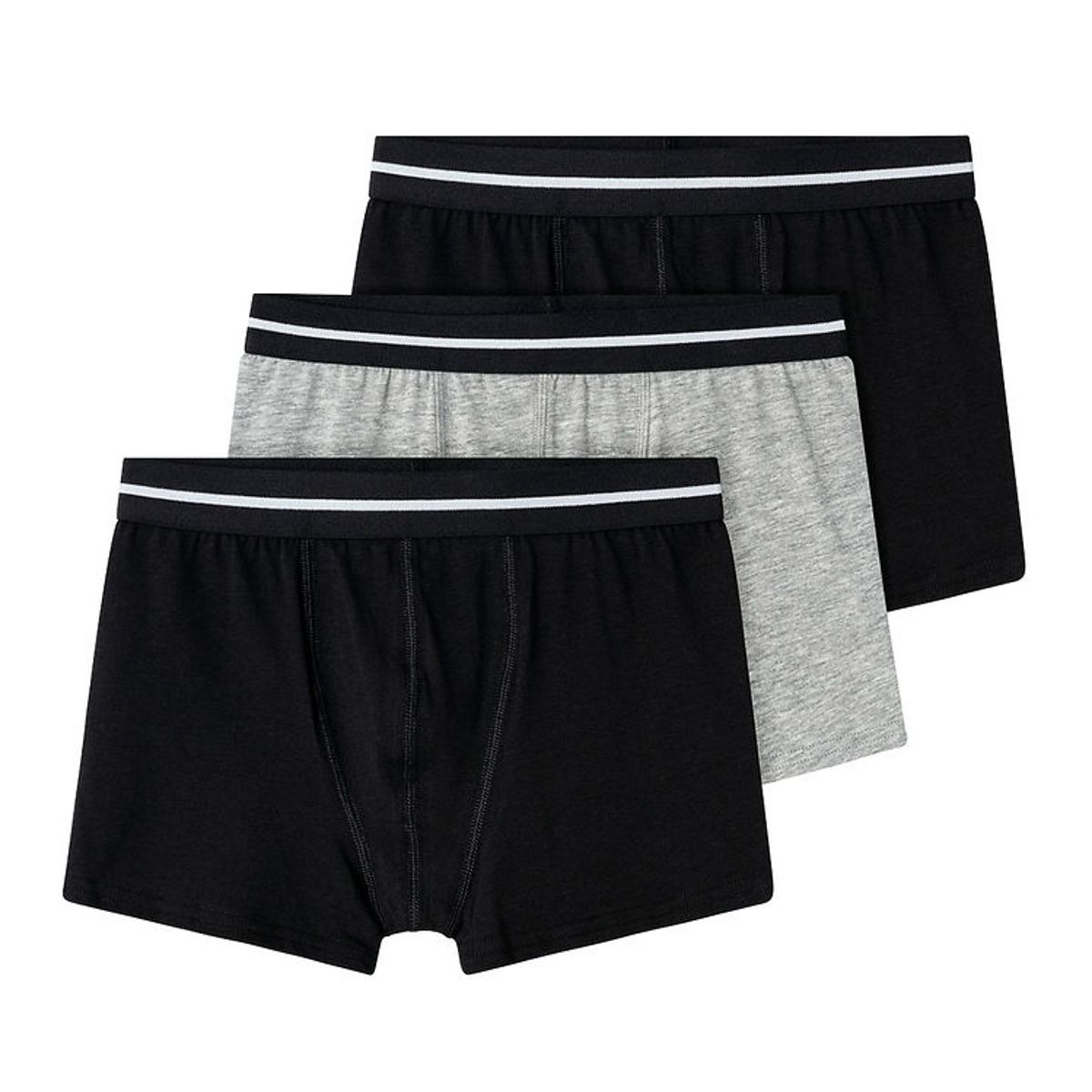 Name It Boxershorts - NkmBoxer - 3-pak - Sort/Bright White Waist