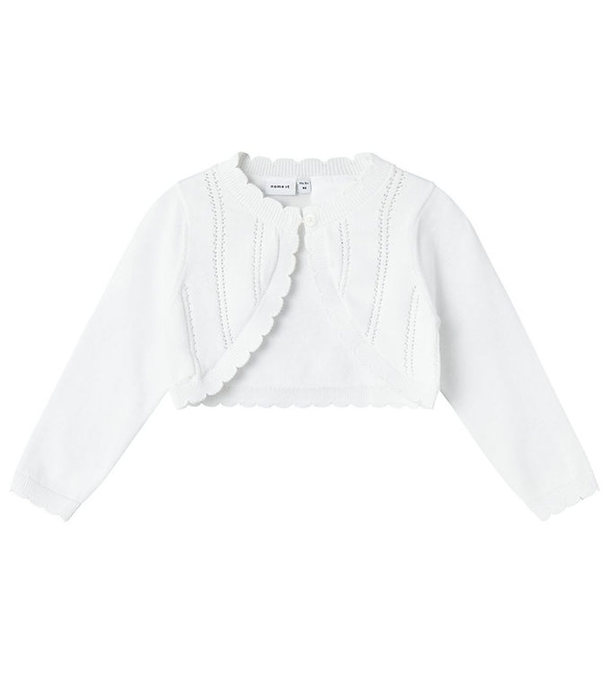 Name It Cardigan - Bolero - Strik - NmfTilli - Bright White m. H