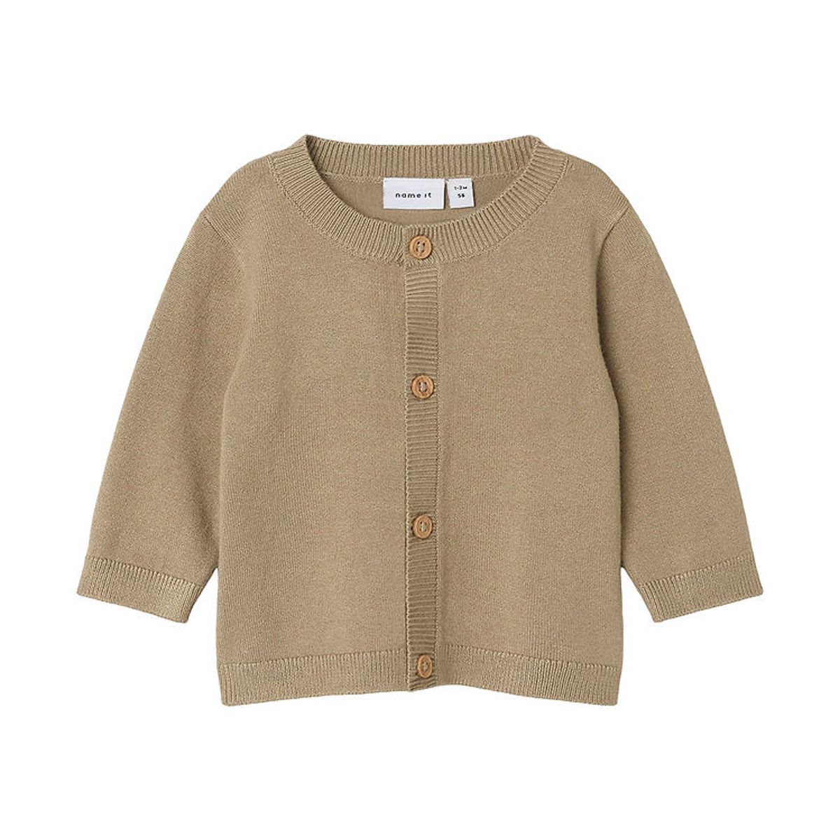 Name It Cardigan - Strik - NbmRasomme - Weathered Teak