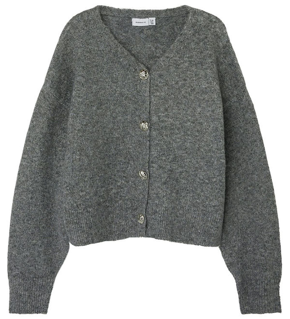 Name It Cardigan - Strik - NkfNacola - Grey Melange