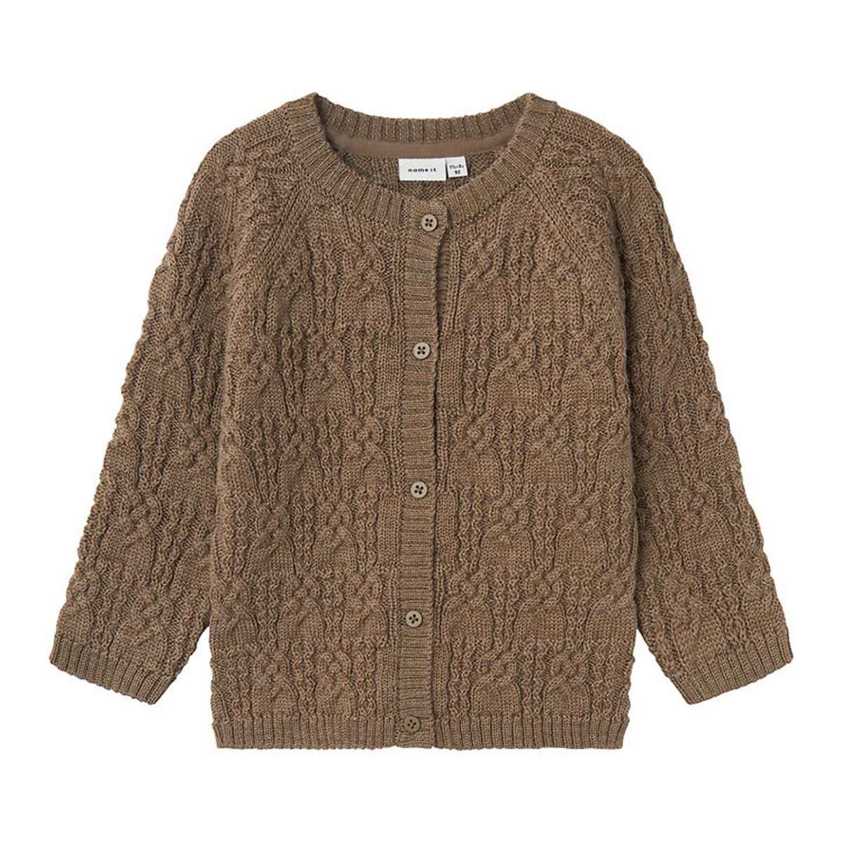 Name It Cardigan - Uld - Strik - NmfWrilla - Walnut