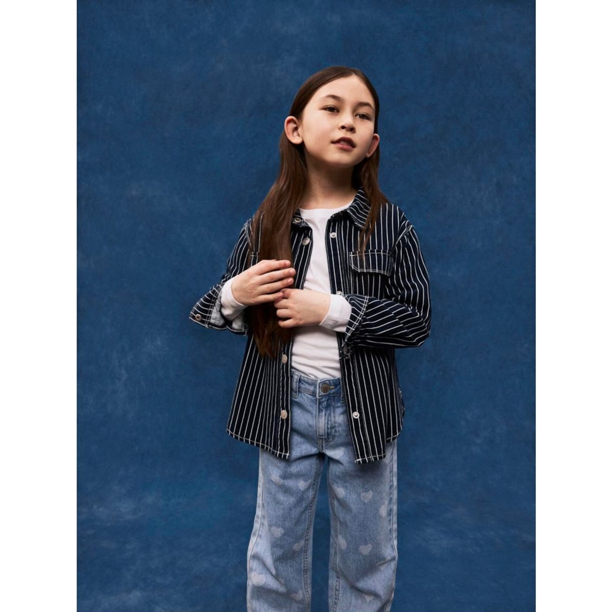 NAME IT Denim Overshirt Mine Dark Sapphire