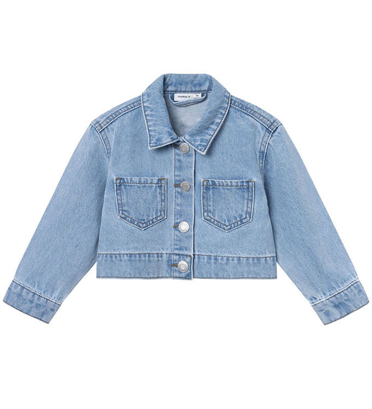 Name It Denimjakke - NmfConny - Light Blue Denim m. Enhjørning