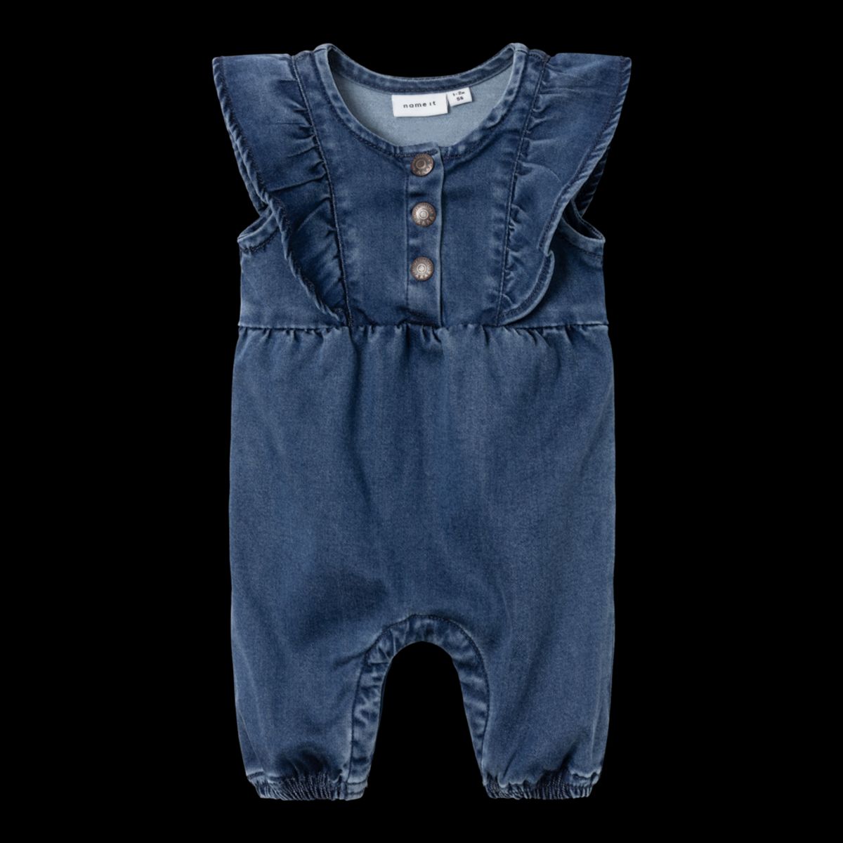 NAME IT Kortærmet Heldragt Asta Dark Blue Denim