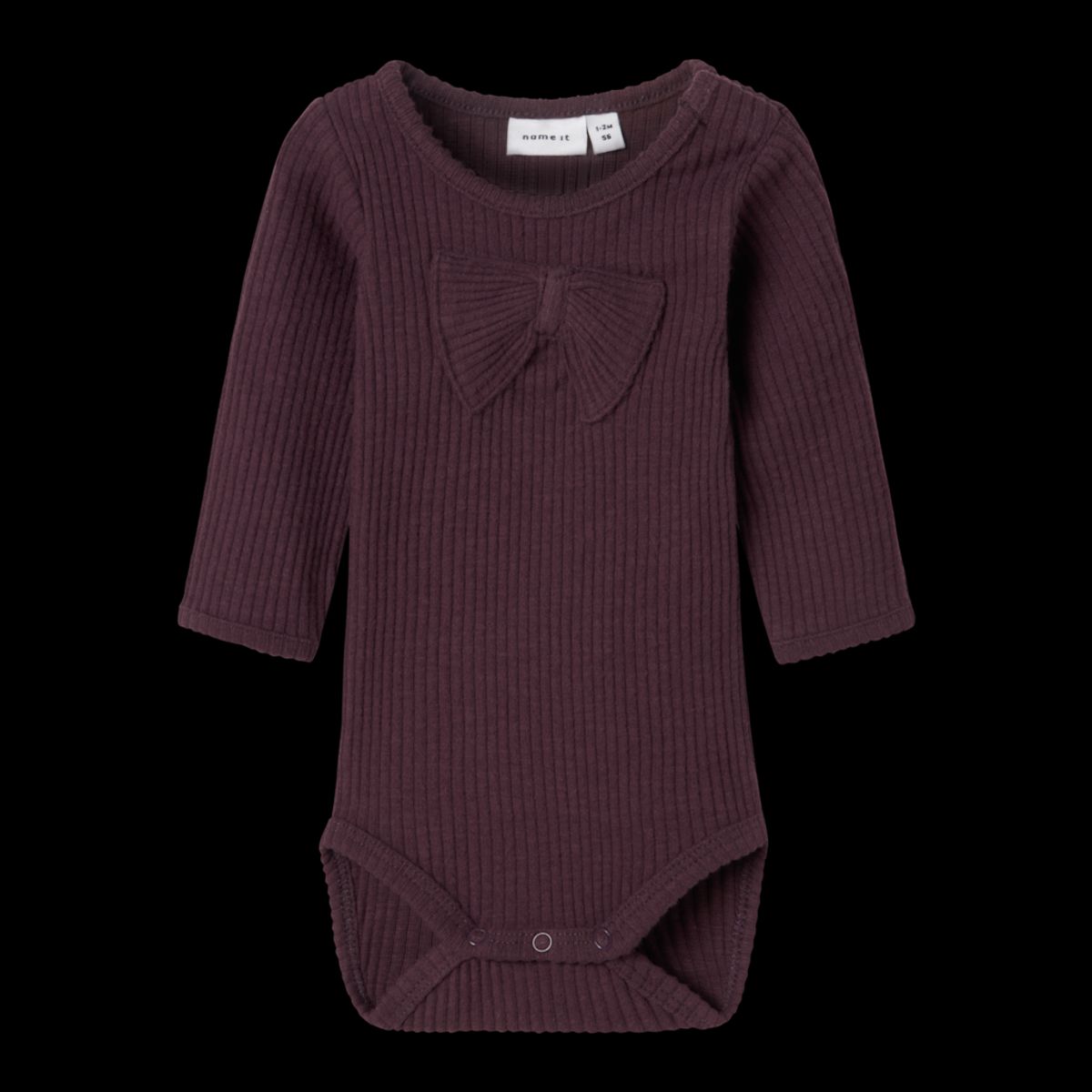 NAME IT Langærmet Body Lusai Plum Perfect