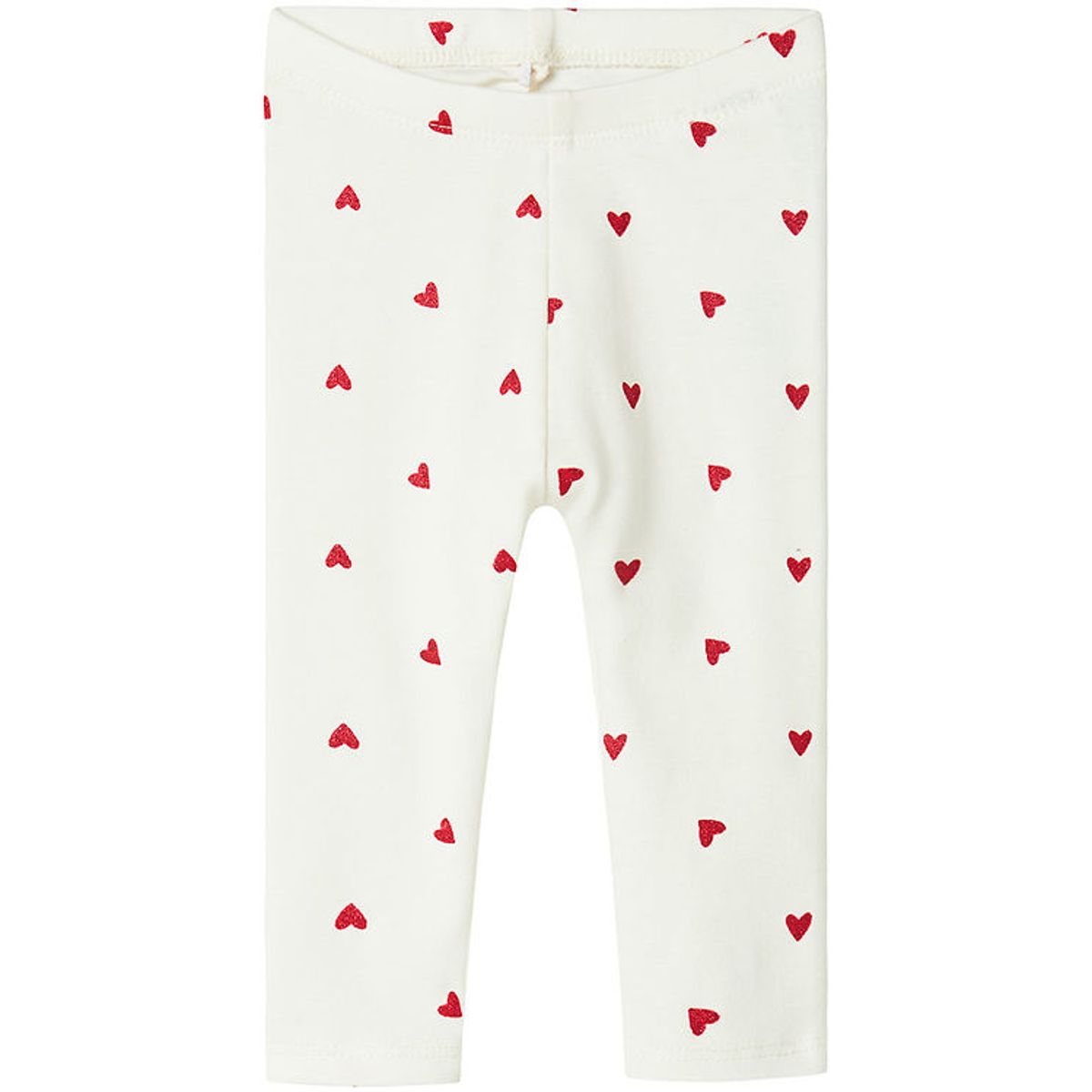 Name It Leggings - NbfDheart - Cloud Dancer