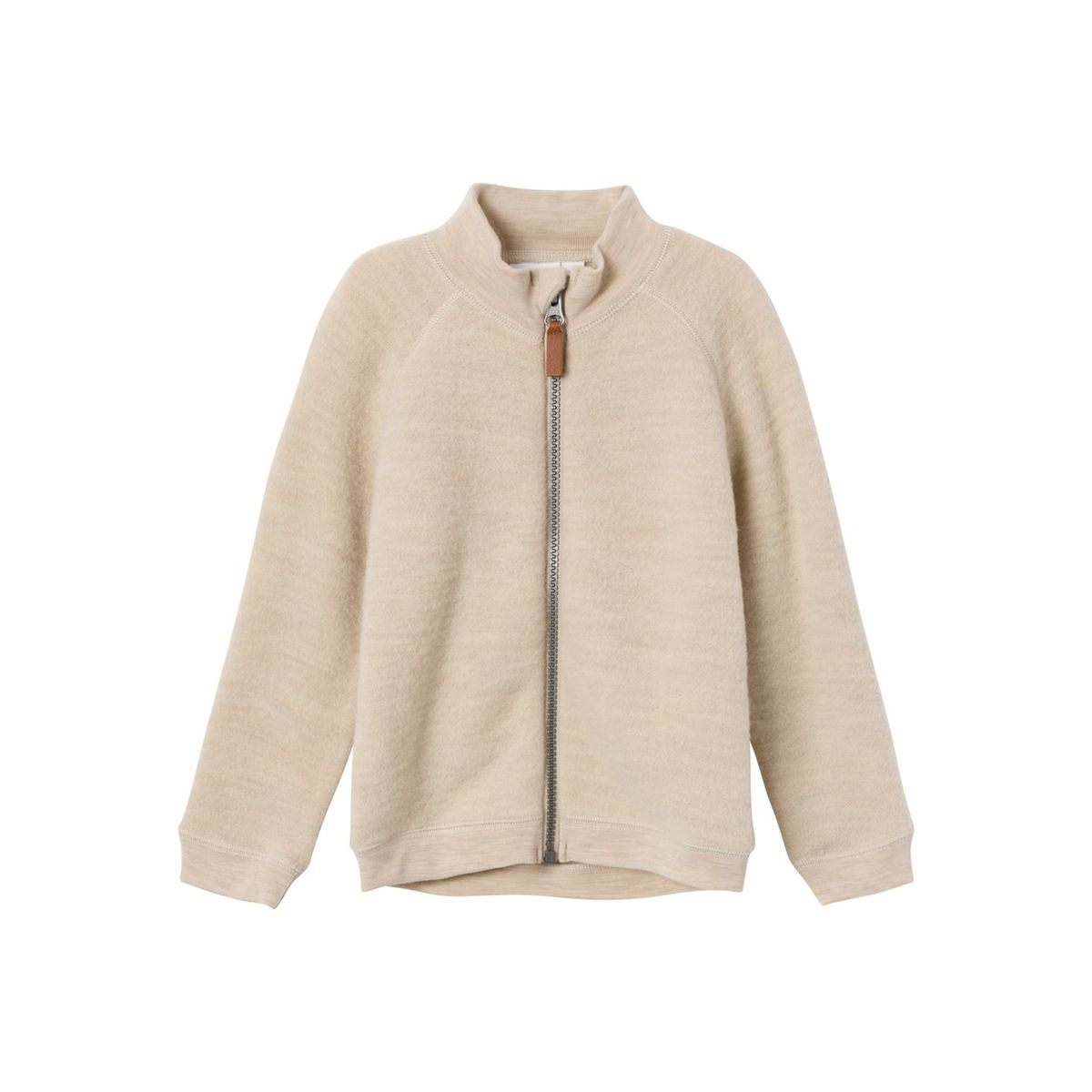 NAME IT Merinould Cardigan Mino White Pepper