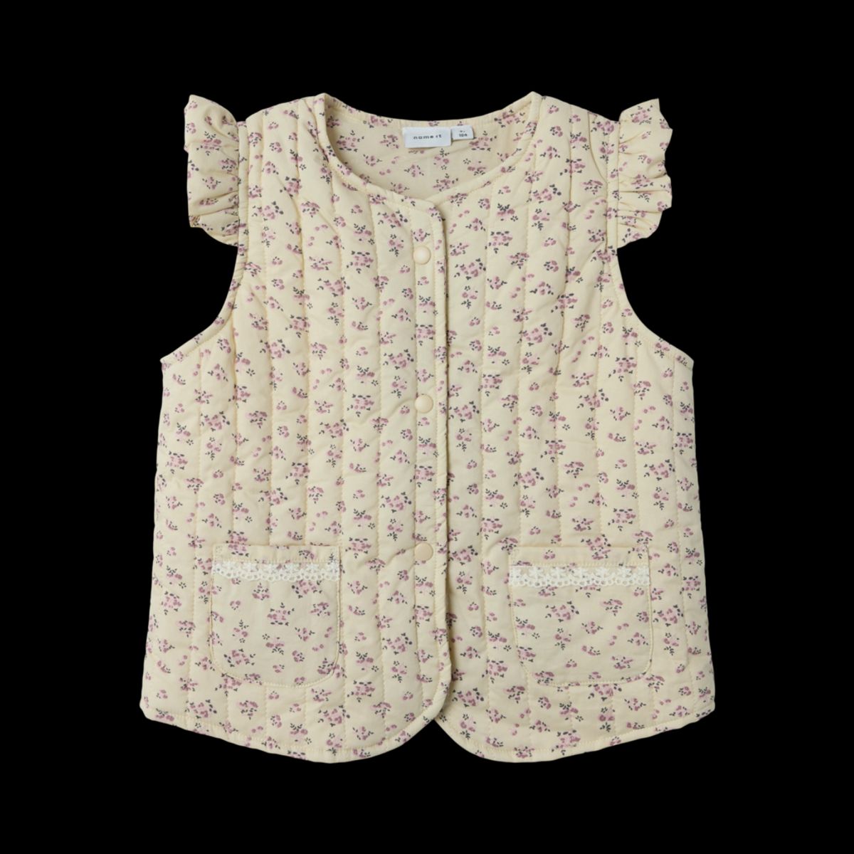 NAME IT Quiltet Vest Telalia Summer Sand