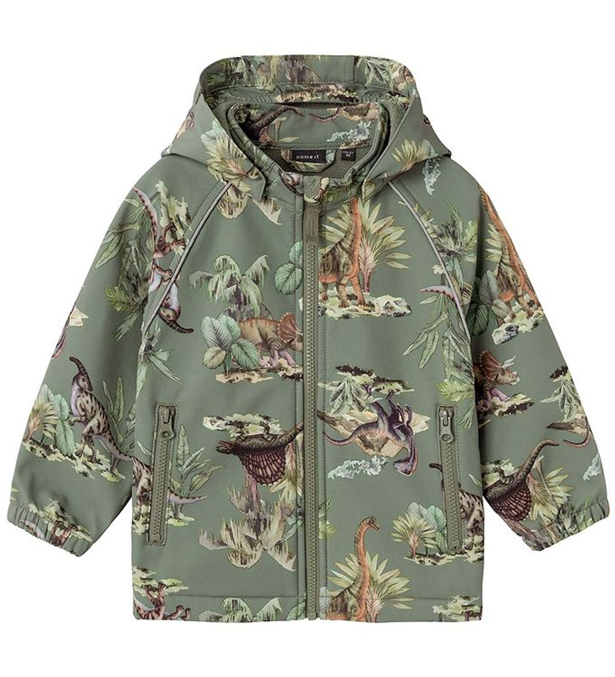 Name It Softshelljakke m. Fleece - NmmAlfa08 - Agave Green m. Di