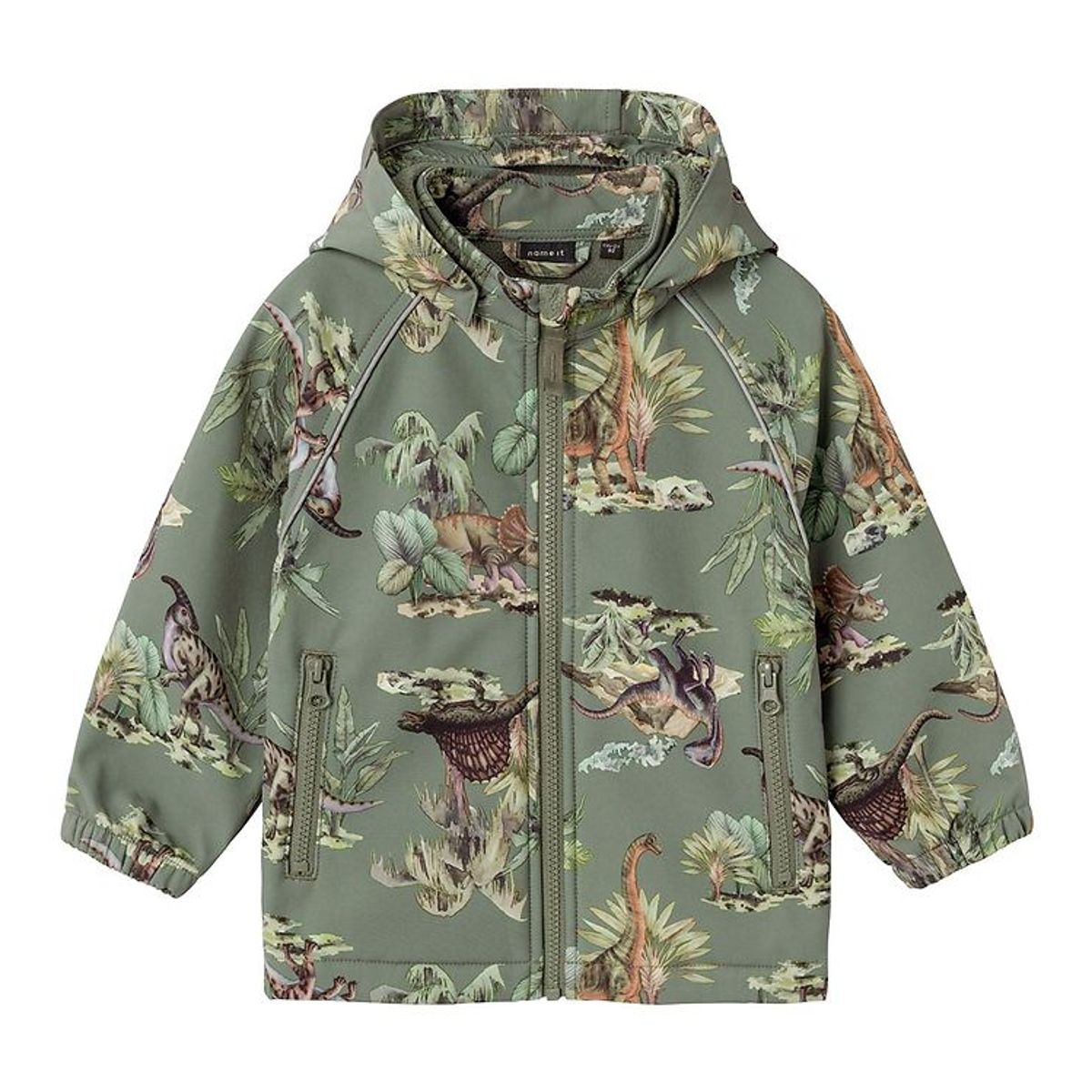 Name It Softshelljakke m. Fleece - NmmAlfa08 - Agave Green m. Di