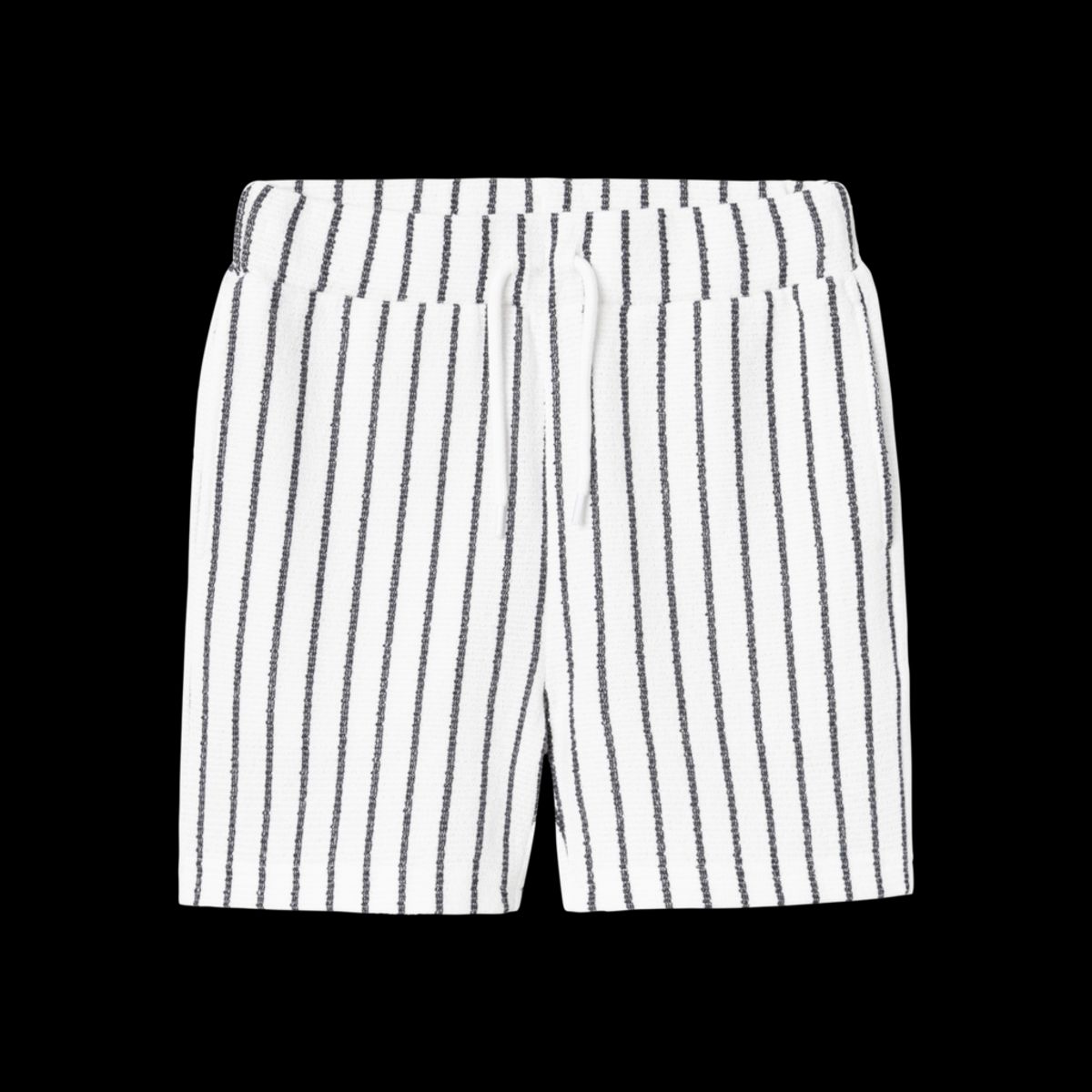 NAME IT Stribede Shorts Holappe Bright White