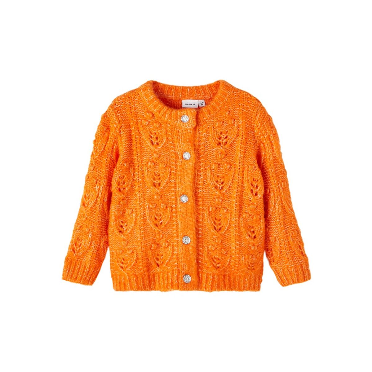 NAME IT Strik Cardigan Lemille Harvest Pumpkin