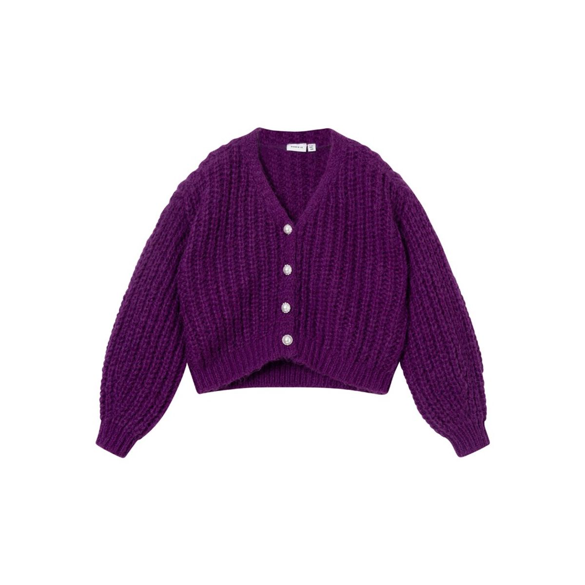 NAME IT Strik Cardigan Rendyani Grape Juice