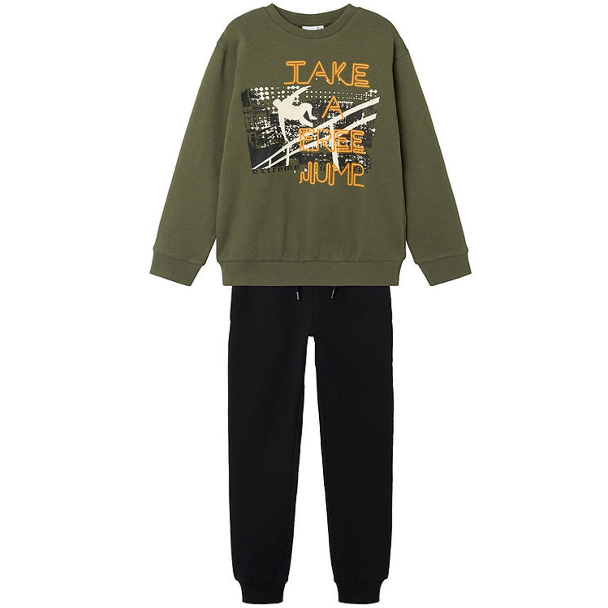 Name It Sweatsæt - Sweatshirt/Sweatpants - NkmObelix - Beetle/So