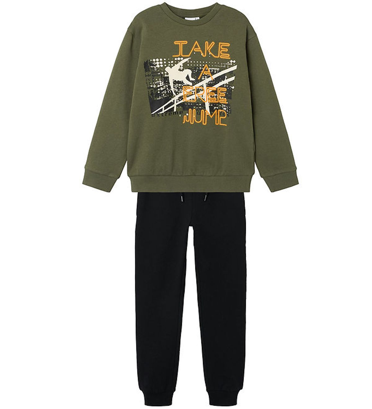 Name It Sweatsæt - Sweatshirt/Sweatpants - NkmObelix - Beetle/So