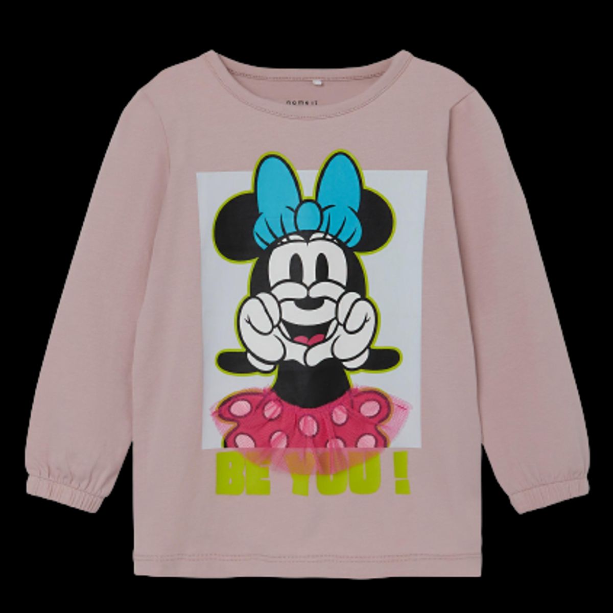 Name it t-shirt med lange ærmer - Minnie Mouse - Violet ice - 86