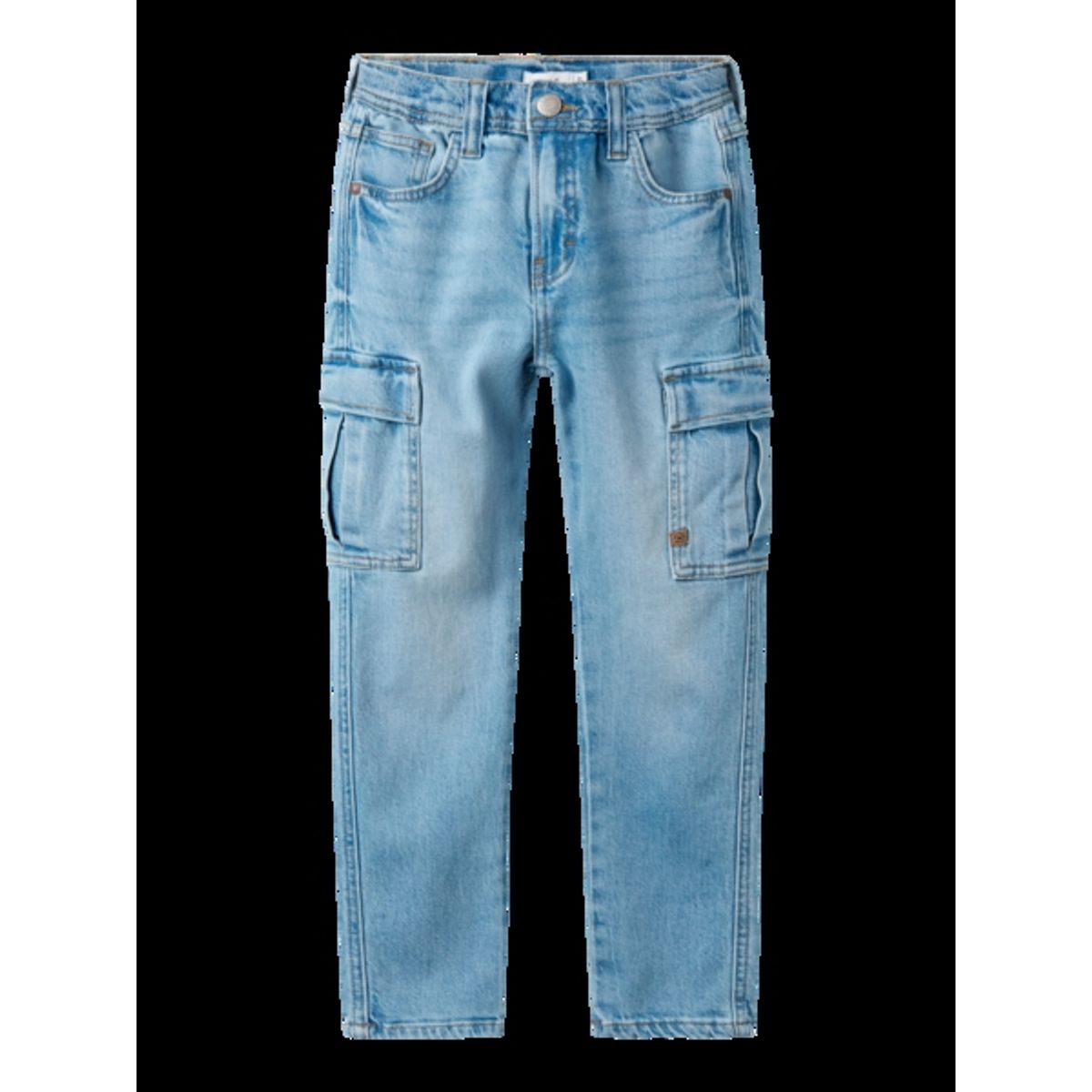 NAME IT Tapered Cargo Jeans Silas Light Blue Denim