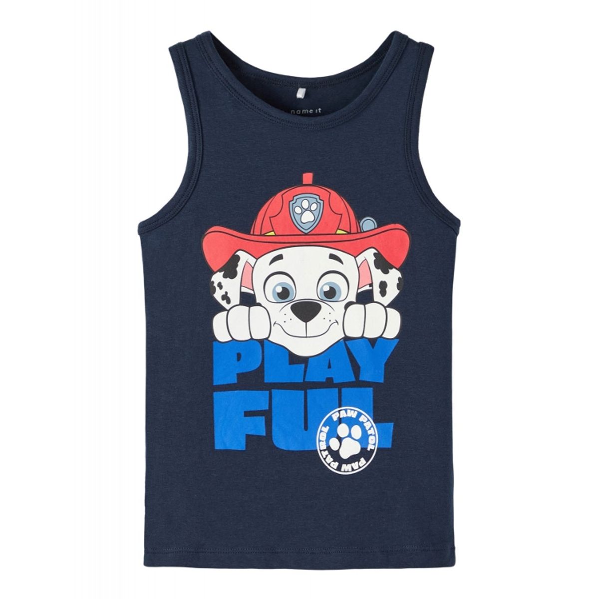 Name it undertrøje/tank top med PAWPATROL motiv i navy til drenge