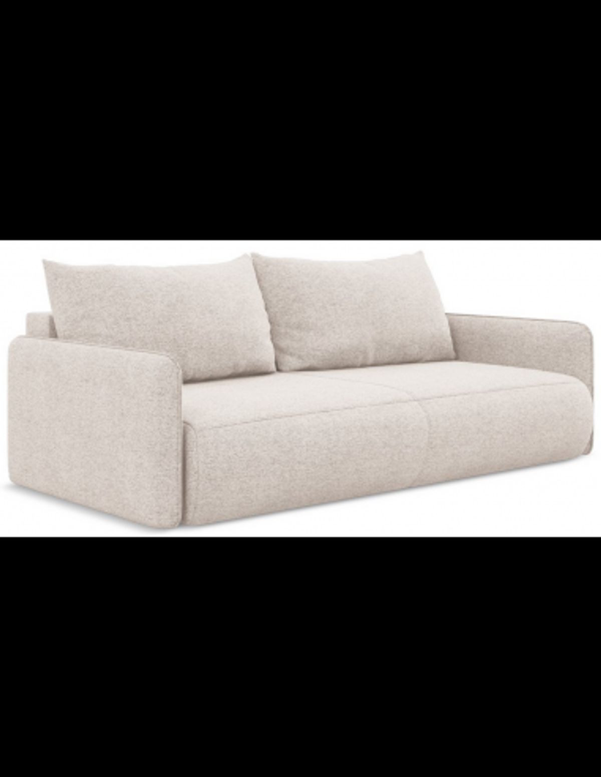 Nanea sovesofa i chenille B216 cm - Beige