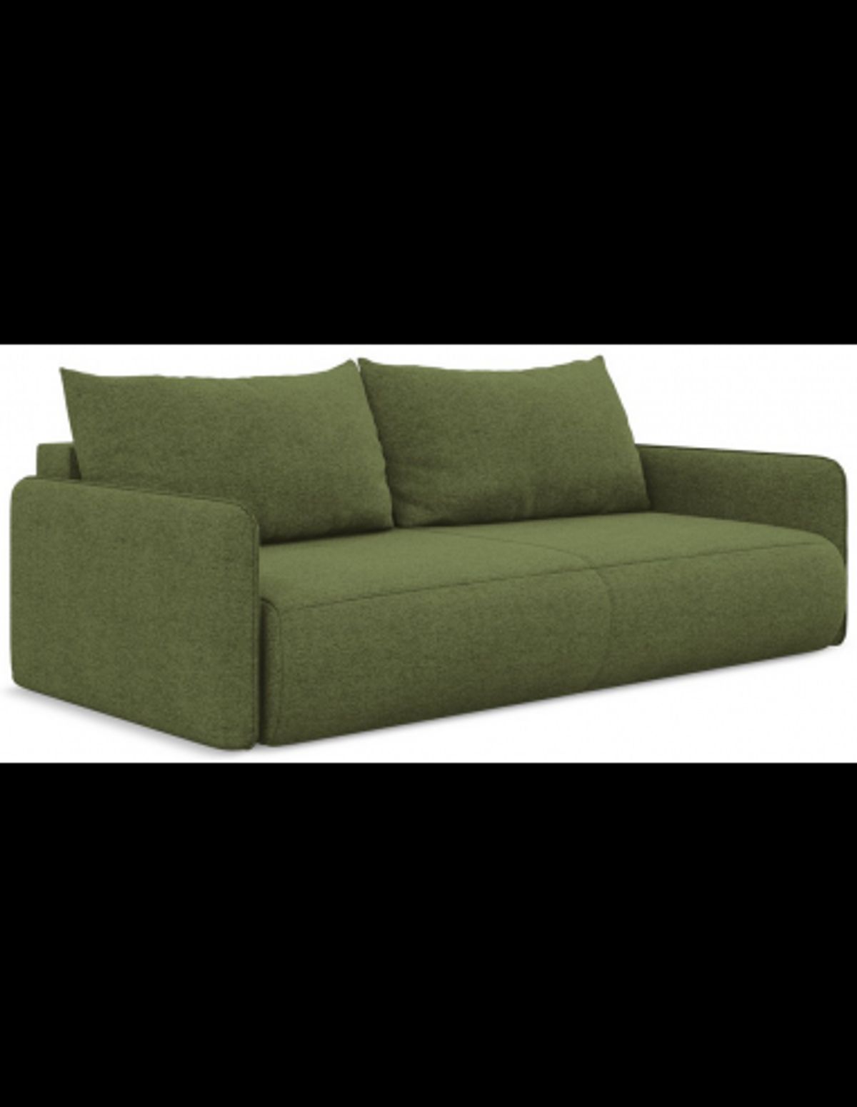 Nanea sovesofa i chenille B216 cm - Flaskegrøn