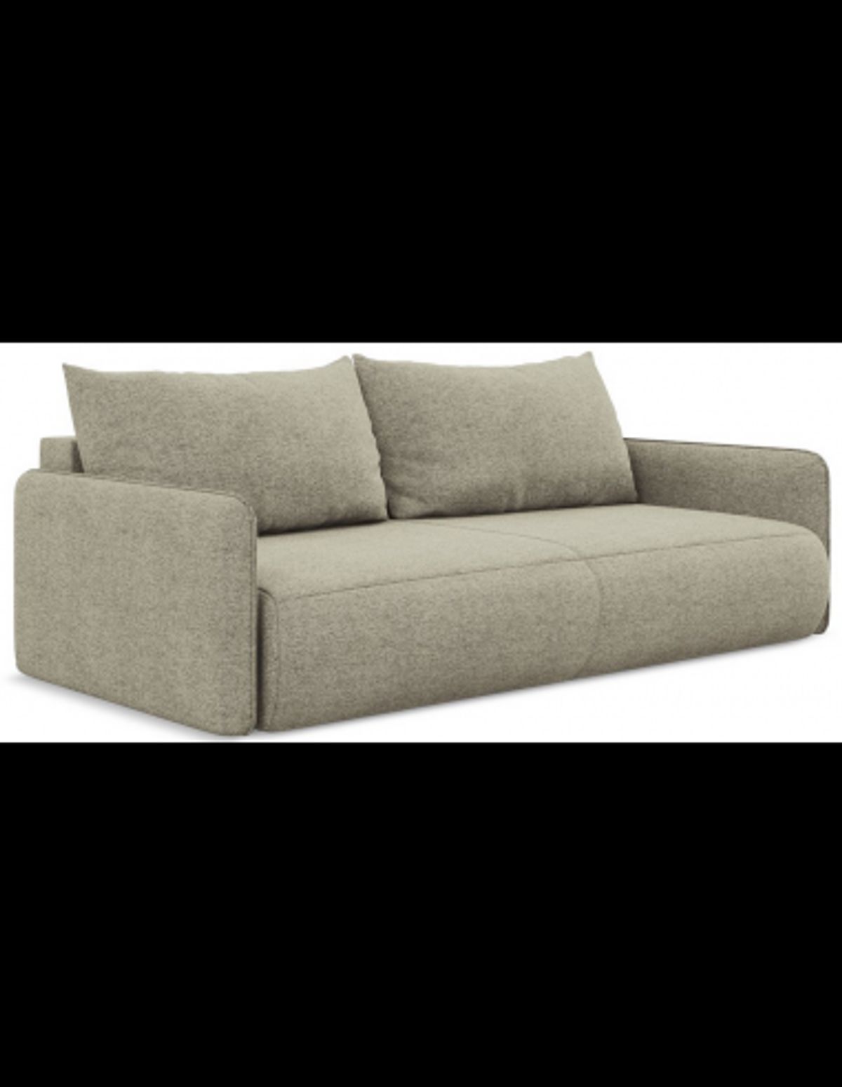 Nanea sovesofa i chenille B216 cm - Khaki