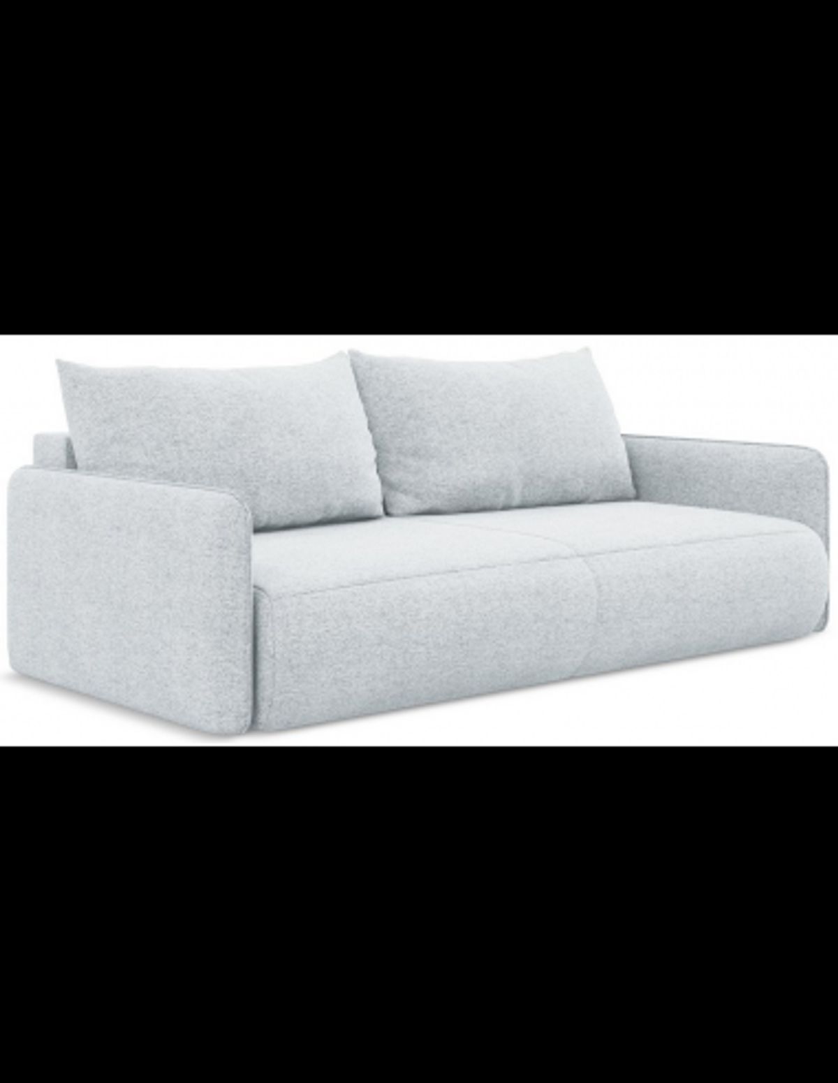 Nanea sovesofa i chenille B216 cm - Lyseblå