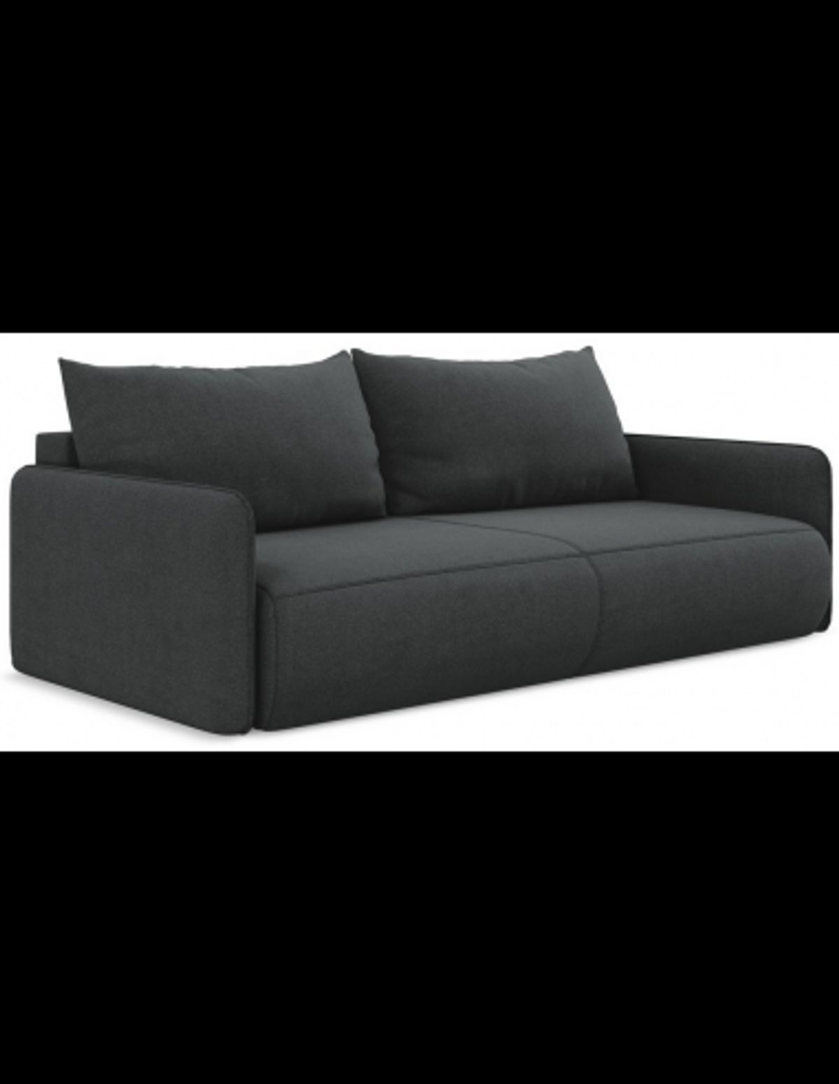 Nanea sovesofa i polyester B216 cm - Antracit