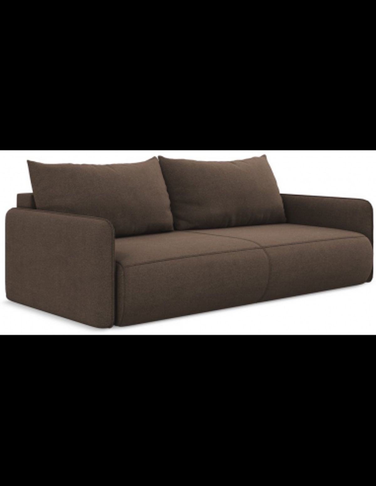 Nanea sovesofa i polyester B216 cm - Brun