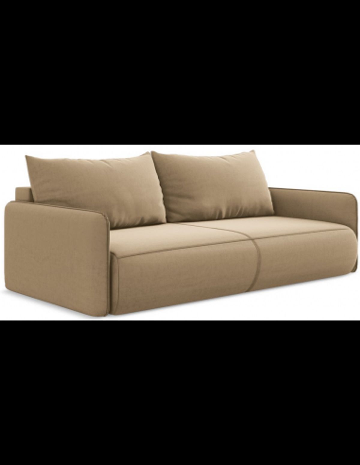 Nanea sovesofa i velour B216 cm - Beige