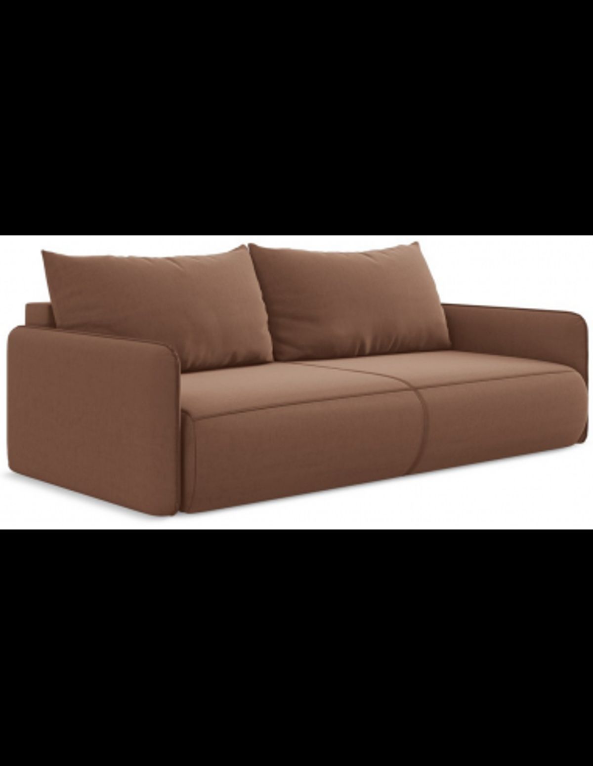 Nanea sovesofa i velour B216 cm - Brun