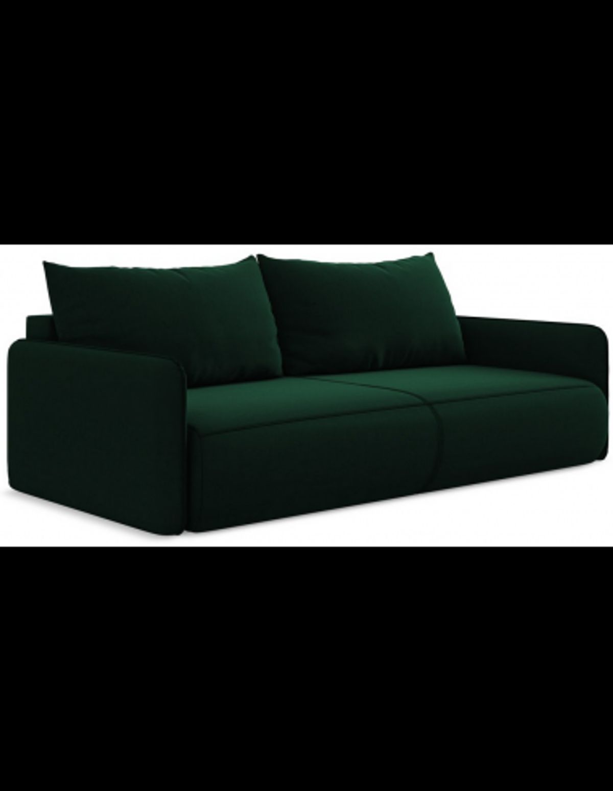 Nanea sovesofa i velour B216 cm - Flaskegrøn