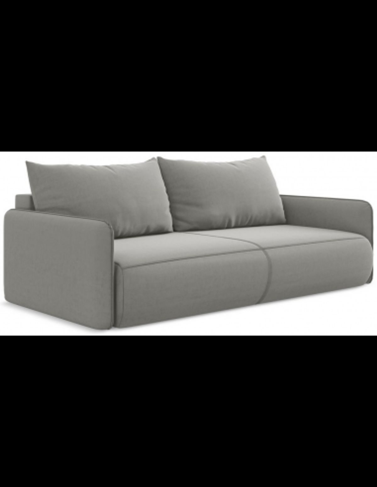 Nanea sovesofa i velour B216 cm - Lysegrå