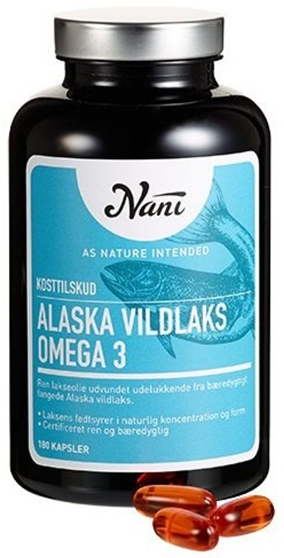 Nani Omega 3 alaska vildlaks 180 kap.