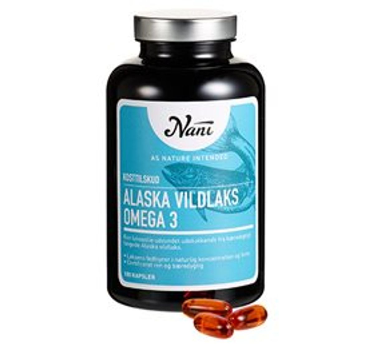 Nani Omega 3 alaska vildlaks &bull; 180 kap.