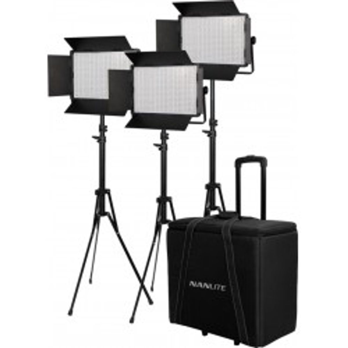 Nanlite Kit Nanlite 3 light kit 1200DSA w/Trolley Case & Light Stand - Arbejdslampe